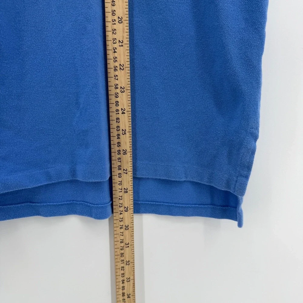 Polo Ralph Lauren Polo Shirt Mens XL‎ Blue Custom Fit Short Sleeve Red Pony Logo